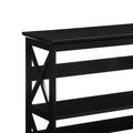 Sarantino Lucas 3-Tier Bookshelf Black Display Rack