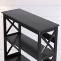 Sarantino Daphne 5-Tier Bookshelf Cross Panel
