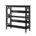 Sarantino Laurel 3-Tier Bookshelf Black Display Rack