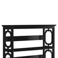Sarantino Laurel 3-Tier Bookshelf Black Display Rack