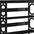 Sarantino Laurel 3-Tier Bookshelf Black Display Rack