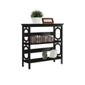 Sarantino Laurel 3-Tier Bookshelf Black Display Rack