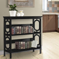 Sarantino Laurel 3-Tier Bookshelf Black Display Rack