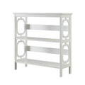Sarantino Laurel 3-Tier Bookshelf White Display Rack
