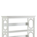 Sarantino Laurel 3-Tier Bookshelf White Display Rack