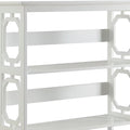Sarantino Laurel 3-Tier Bookshelf White Display Rack