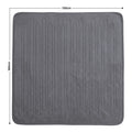 Laura Hill Electric Heated Blanket Throw Soft Coral Fleece w/ 9 Heat Settings - Grey