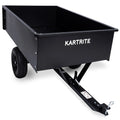 Kartrite 816kg Heavy-Duty Steel Dump Cart with Quick-Release Dumping Handle