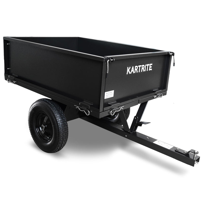 Kartrite Dump Cart 270kg Capacity Pneumatic Tyres Quick Release Pedal