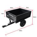 Kartrite Dump Cart 270kg Capacity Pneumatic Tyres Quick Release Pedal