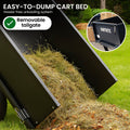 Kartrite Dump Cart 270kg Capacity Pneumatic Tyres Quick Release Pedal