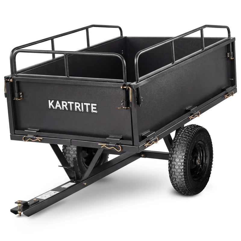 Kartrite 430kg Heavy Duty Steel Dump Cart with Foot Pedal Dumping System