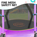 Kahuna 4.5ft Round Trampoline Safety Net Spring Pad Blue Purple