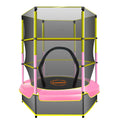 Kahuna 4.5ft Trampoline with Safety Net Spring Pad Yellow