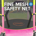 Kahuna 4.5ft Trampoline with Safety Net Spring Pad Yellow