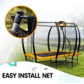 Kahuna 6ft x 9ft Rectangular Outdoor Trampoline Orange