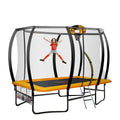 Kahuna 6x9ft Rectangular Trampoline Basketball Hoop Orange