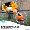 Kahuna 6x9ft Rectangular Outdoor Trampoline Basketball Set