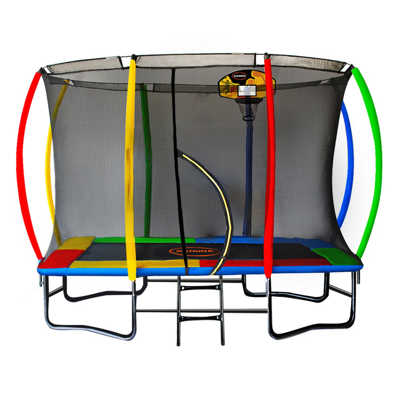Kahuna Trampoline 6x9ft LED Light Basketball Hoop Set