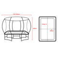 Kahuna Trampoline 6x9ft LED Light Basketball Hoop Set