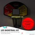 Kahuna Trampoline 6x9ft LED Light Basketball Hoop Set