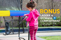 Kahuna 8ft Rainbow Trampoline Kids Safety Enclosure Fitness