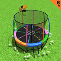 Kahuna 8ft Trampoline with Enclosure Basketball Hoop Ladder