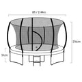 Kahuna 8ft Trampoline with Enclosure Basketball Hoop Ladder