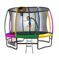Kahuna 10ft Trampoline with Safety Enclosure Ladder Basketball Hoop