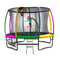 Kahuna 10ft Trampoline with Safety Enclosure Ladder Basketball Hoop
