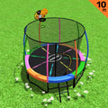 Kahuna 10ft Trampoline with Safety Enclosure Ladder Basketball Hoop
