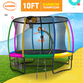 Kahuna 10ft Trampoline with Safety Enclosure Ladder Basketball Hoop