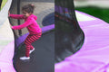 Kahuna 14ft Trampoline with Safety Enclosure Purple Basketball Hoop