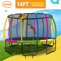 Kahuna 14ft Trampoline Safety Enclosure Pad Mat Ladder Basketball Hoop