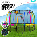 Kahuna 14ft Trampoline Safety Enclosure Pad Mat Ladder Basketball Hoop