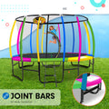 Kahuna 14ft Trampoline Safety Enclosure Pad Mat Ladder Basketball Hoop