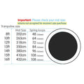 Kahuna 14ft Trampoline Spring Mat Rainbow Replacement