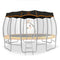 Kahuna 12ft Trampoline Shade Cover Removable Twister Roof