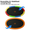 Kahuna 10x15ft Oval Trampoline LED Basketball Safety Net Pad