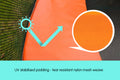 Kahuna 12ft Trampoline Replacement Pad Round Orange