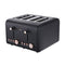 Pronti 4 Slice Toaster Black Rose Trim