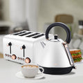 Pronti 4 Slice Toaster White Rose Trim
