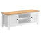 Sarantino Gio TV Stand Cabinet White Natural Wood 1500mm