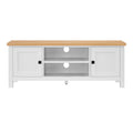 Sarantino Gio TV Stand Cabinet White Natural Wood 1500mm