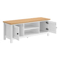 Sarantino Gio TV Stand Cabinet White Natural Wood 1500mm