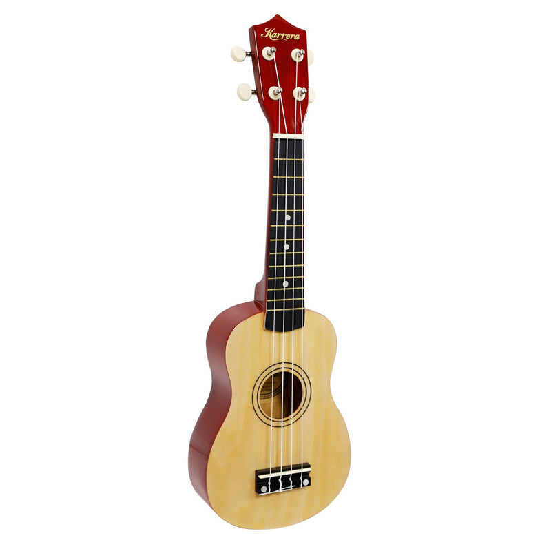 Karrera 21 Inch Ukulele Natural Soprano Beginner Musical Instrument