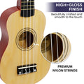 Karrera 21 Inch Ukulele Natural Soprano Beginner Musical Instrument