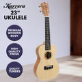 Karrera 23in Ukulele Natural Soprano Beginner Concert Guitar