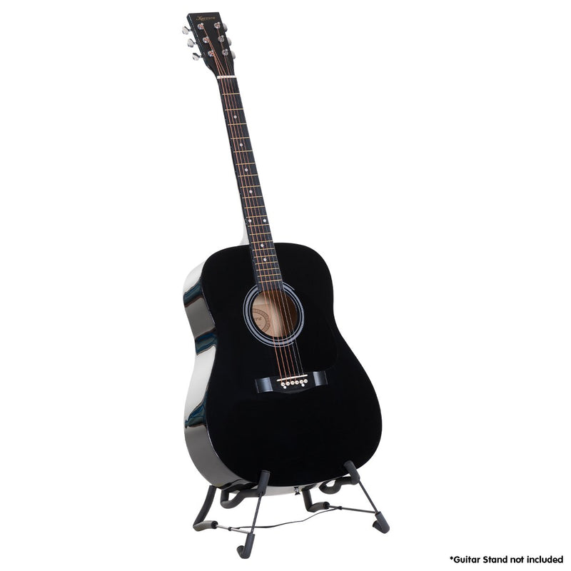 Karrera 41in Acoustic Guitar Black Wooden with Bag