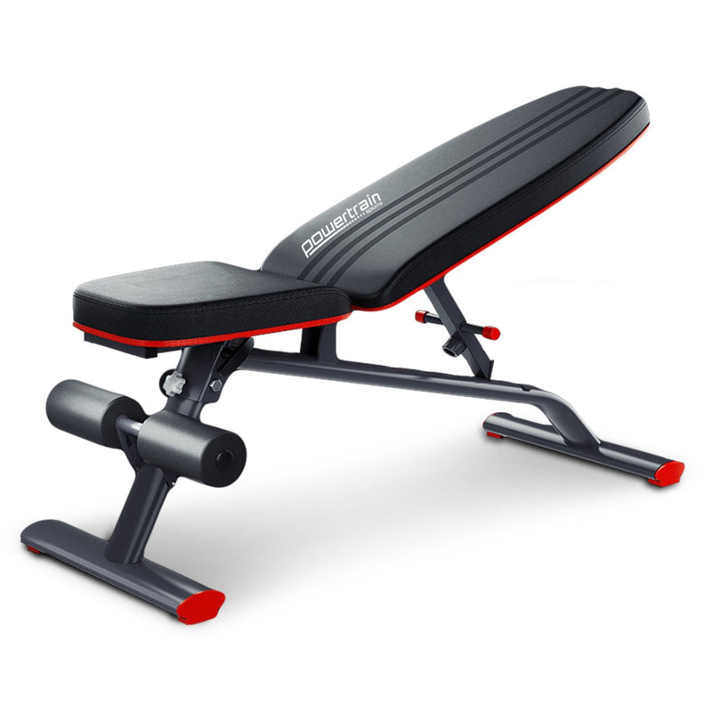 Powertrain FID Weight Bench Flat Incline Decline 250kg Home Gym